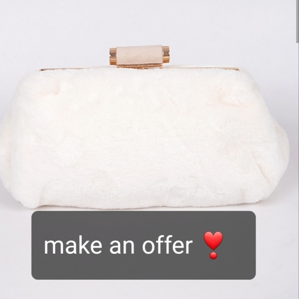 Fur White Clutch Bag 3AM Forever®